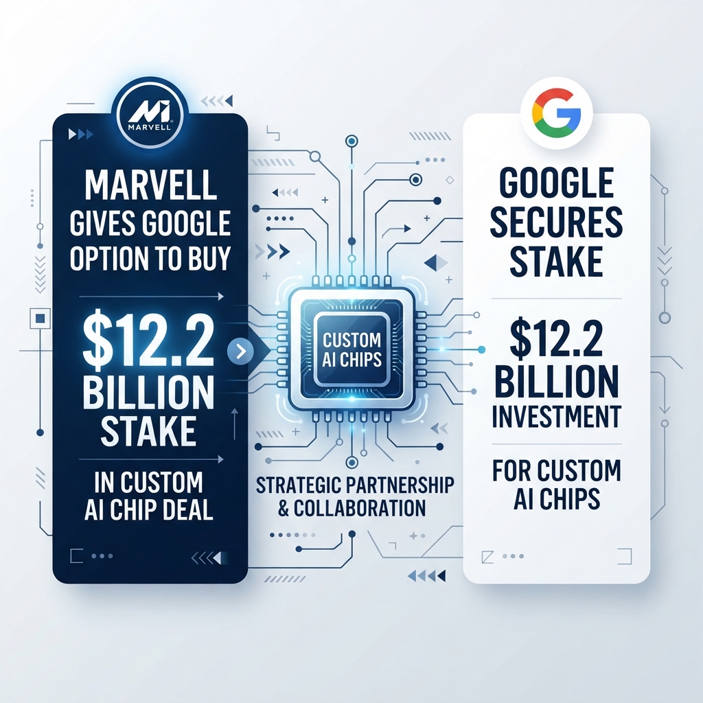 Marvell Gives Google Option to Buy $12.2 Billion Stake in Custom AI Chip Deal