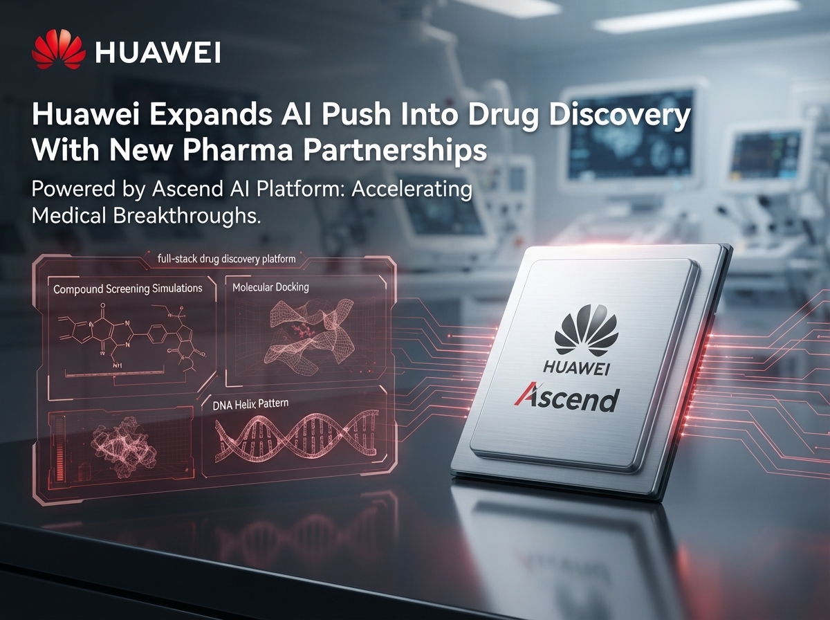 Huawei Expands AI Push Into Drug Discovery With New Pharma Partnerships