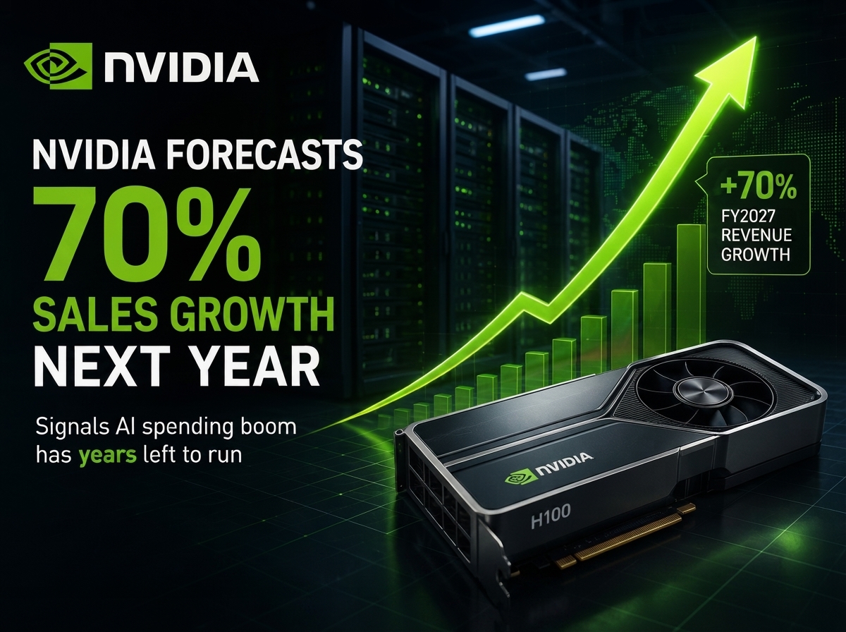Nvidia Says the AI Spending Boom Is Far From Over