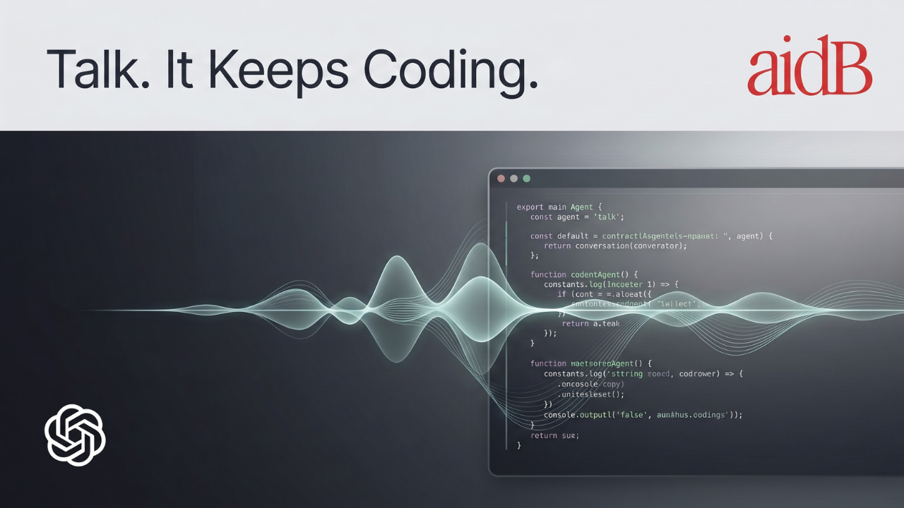 OpenAI Gives Codex a Voice — and It Keeps Coding While You Talk